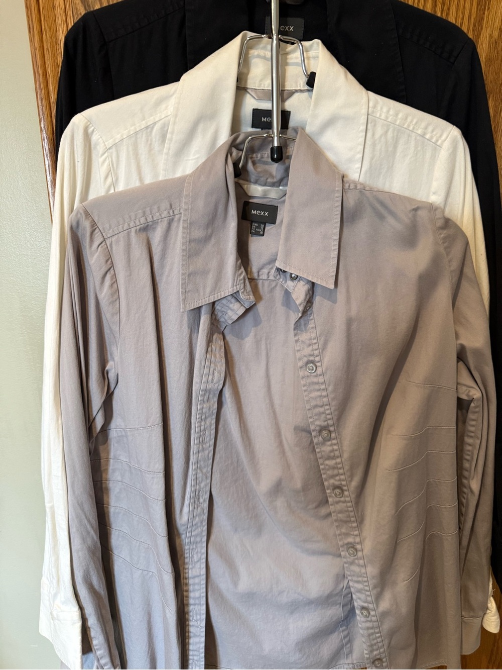 Mexx women’s Light Gray, Black and White Shirts